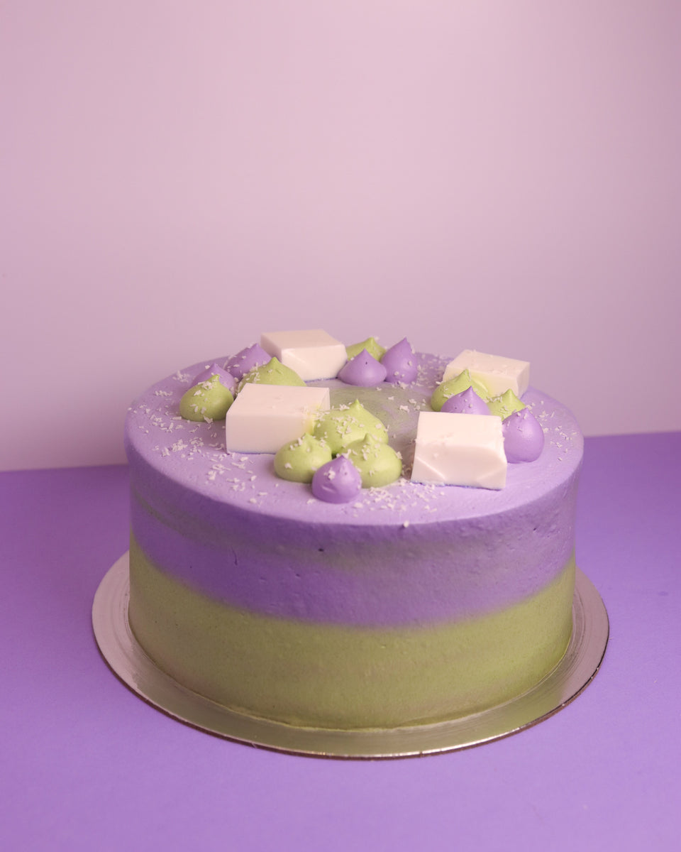 Taro Pandan Coconut Pudding Mochi Filled Crepe Chiffon – Fankery