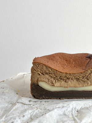 HALF Mochi Filled Burnt Basque Cheesecake