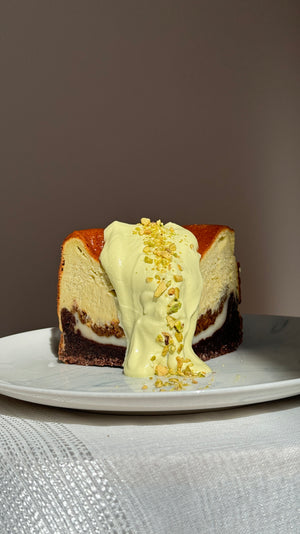 HALF Mochi Filled Burnt Basque Cheesecake