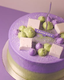 Taro Pandan Coconut Pudding