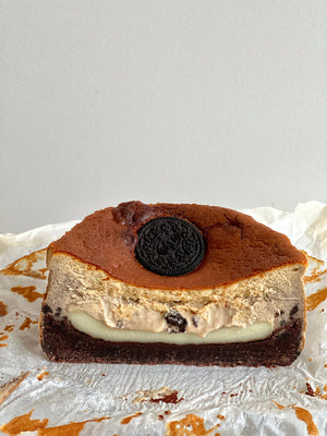 HALF Mochi Filled Burnt Basque Cheesecake